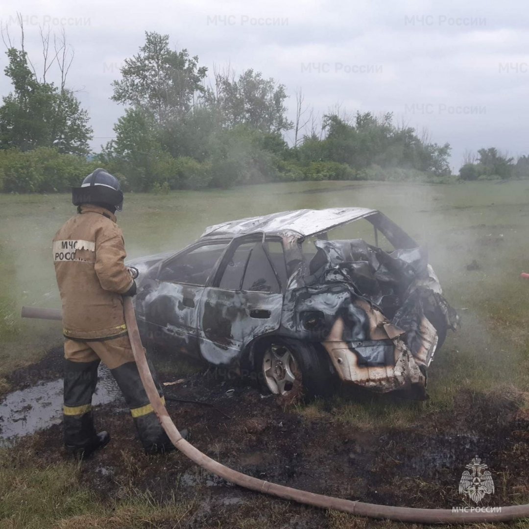 Пожар в Осинском районе