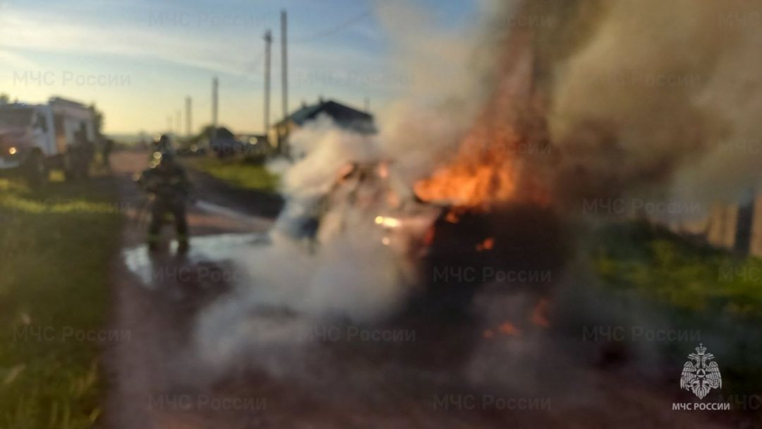 Пожар в Осинском районе