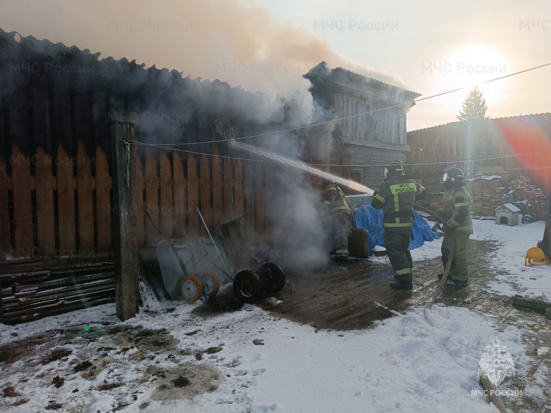 Пожар в Осинском районе